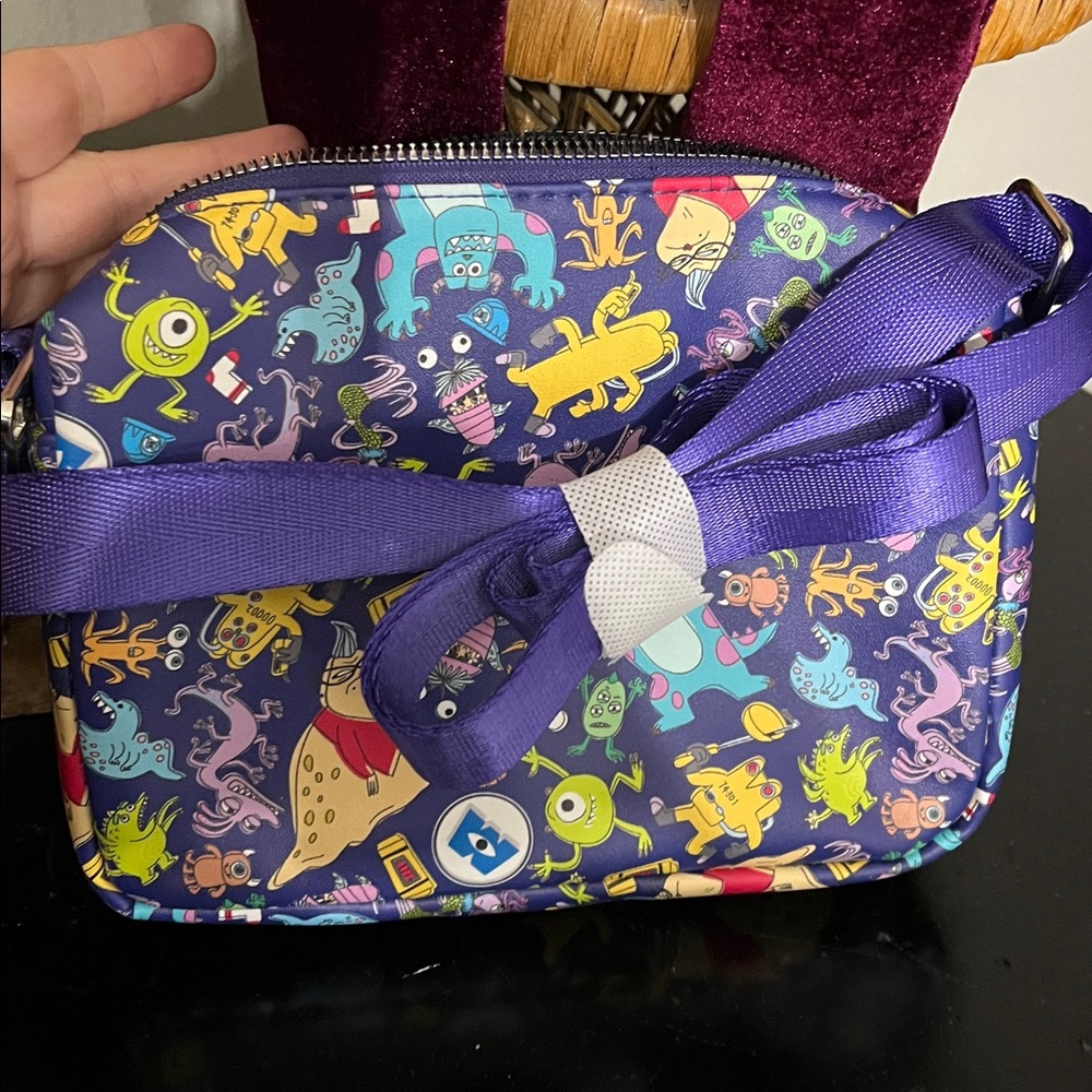 Crossbody: Buckle Down, Monsters Inc. Bag Pixar Disney NWOT - Picture 4 of 5
